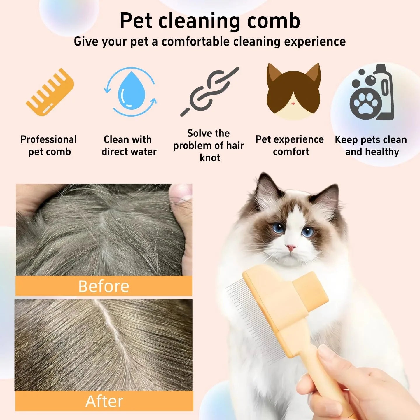 Pet Hair & Flea Comb