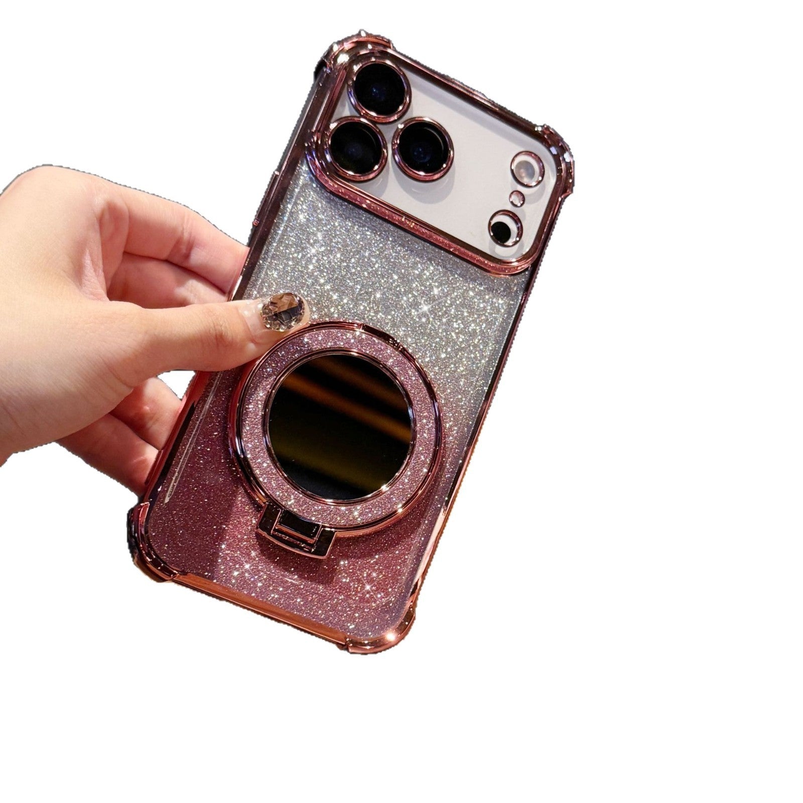 Glitter Mirror Magnetic Bracket Phone Case