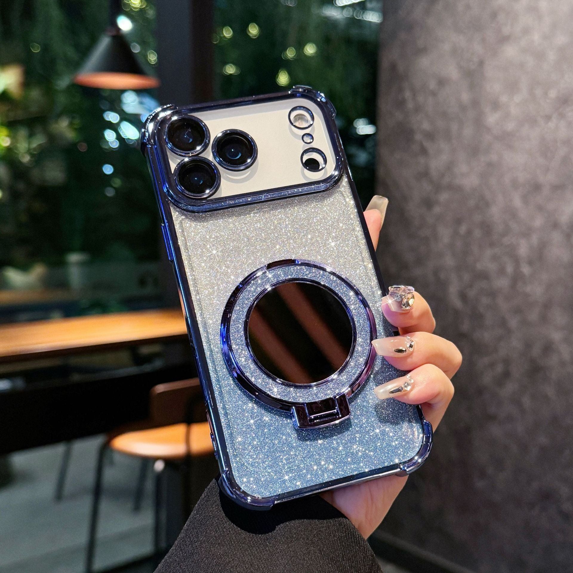 Glitter Mirror Magnetic Bracket Phone Case