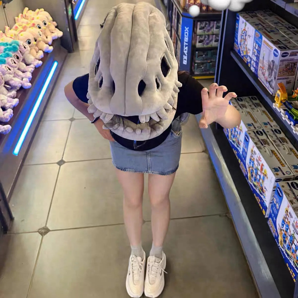 Wearable Dinosaur Skeleton Plush