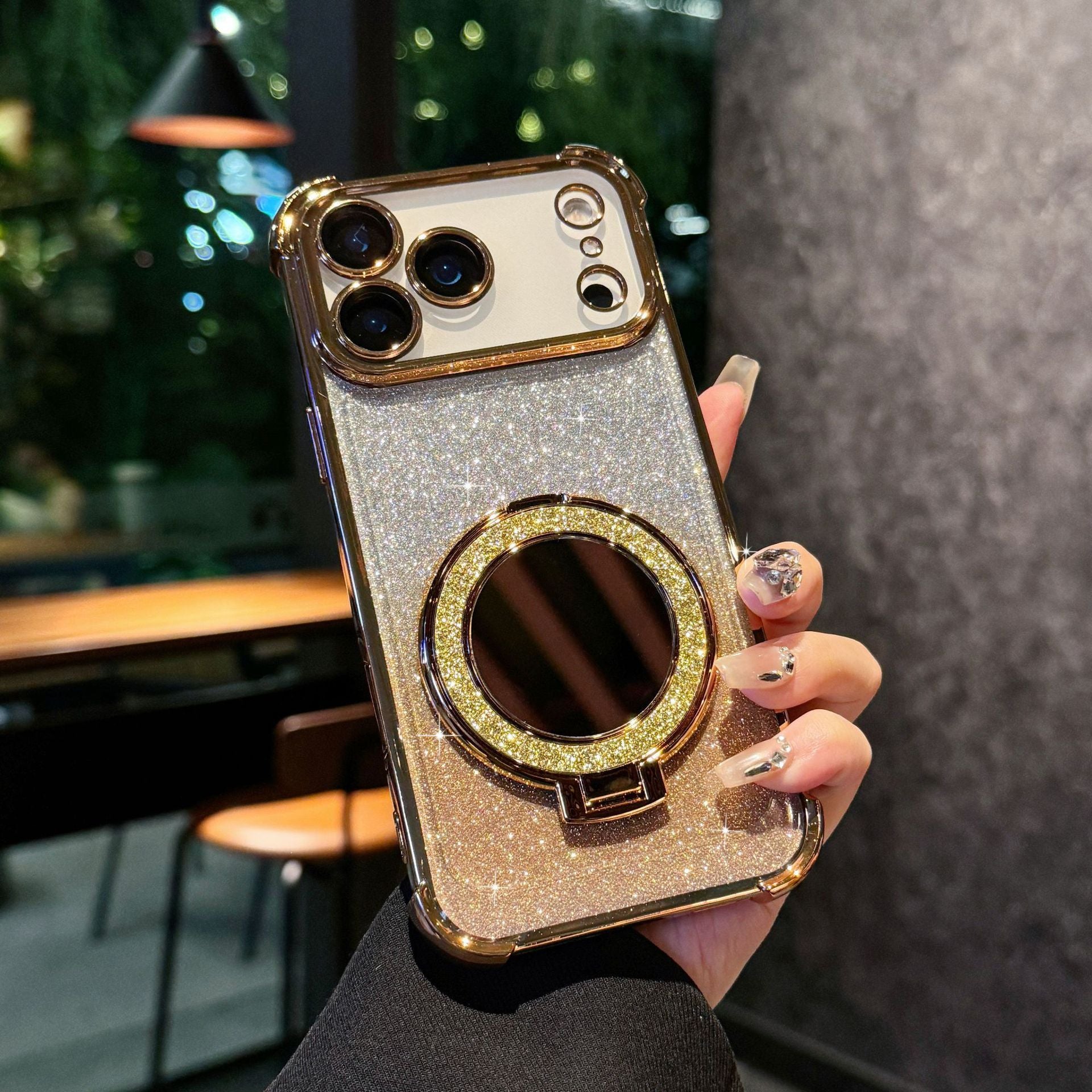 Glitter Mirror Magnetic Bracket Phone Case