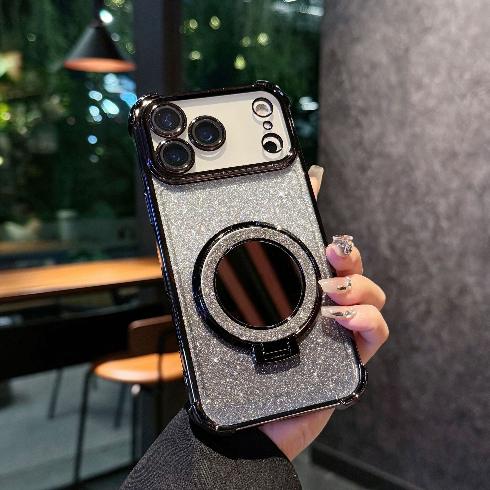 Glitter Mirror Magnetic Bracket Phone Case