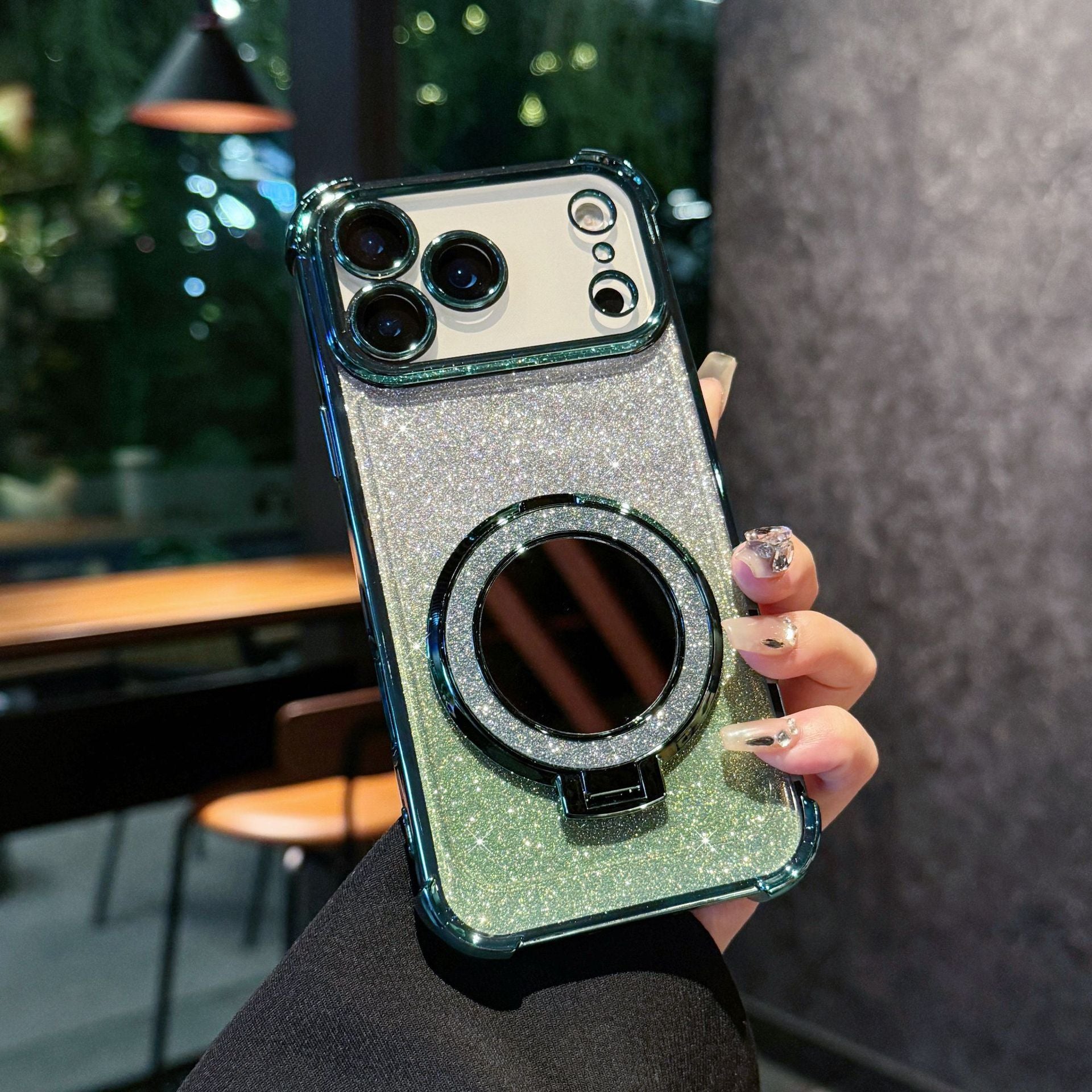 Glitter Mirror Magnetic Bracket Phone Case